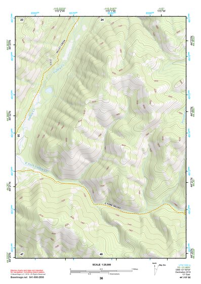 44115SE Page 36 Deadwood River Topo Preview 1