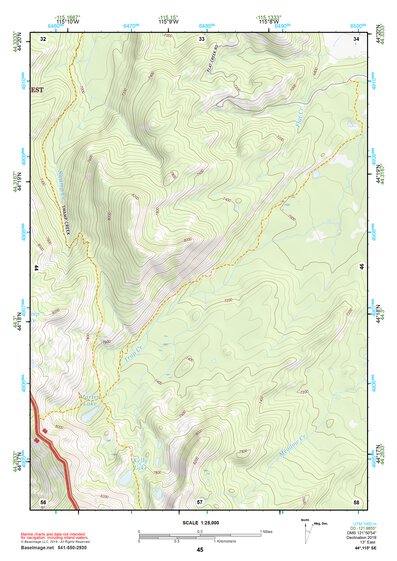 44115SE Page 45 Deadwood River Topo Preview 1