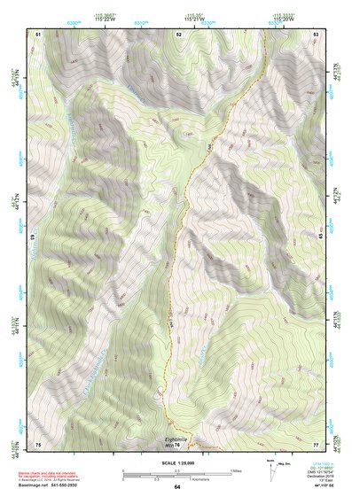 44115SE Page 64 Deadwood River Topo Preview 1