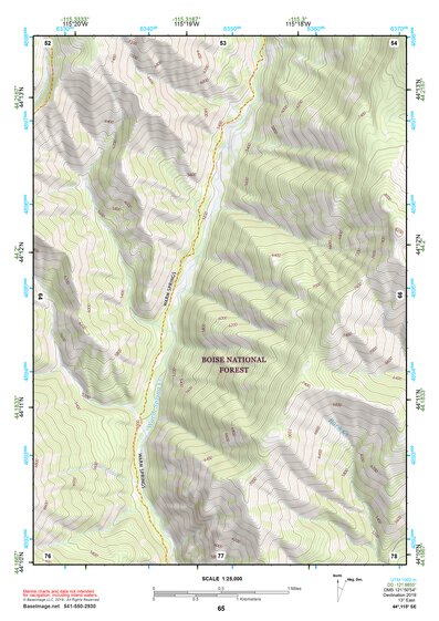 44115SE Page 65 Deadwood River Topo Preview 1
