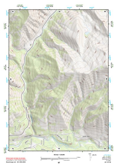 44115SE Page 67 Deadwood River Topo Preview 1