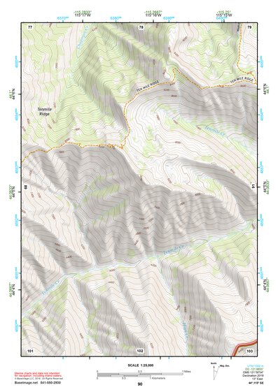 44115SE Page 90 Deadwood River Topo Preview 1