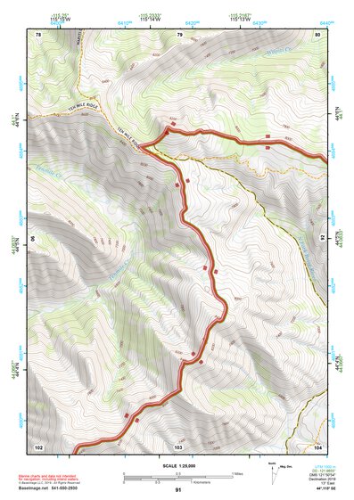 44115SE Page 91 Deadwood River Topo Preview 1