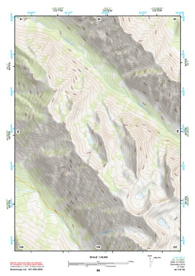 44115SE Page 94 Deadwood River Topo Preview 1