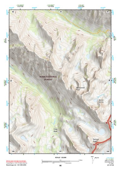 44115SE Page 95 Deadwood River Topo Preview 1