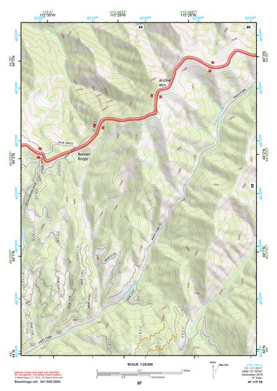44115SE Page 97 Deadwood River Topo Preview 1