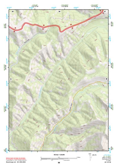 44115SE Page 98 Deadwood River Topo Preview 1