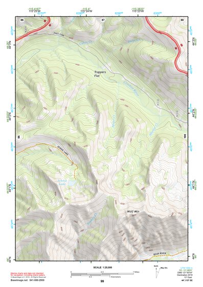 44115SE Page 99 Deadwood River Topo Preview 1