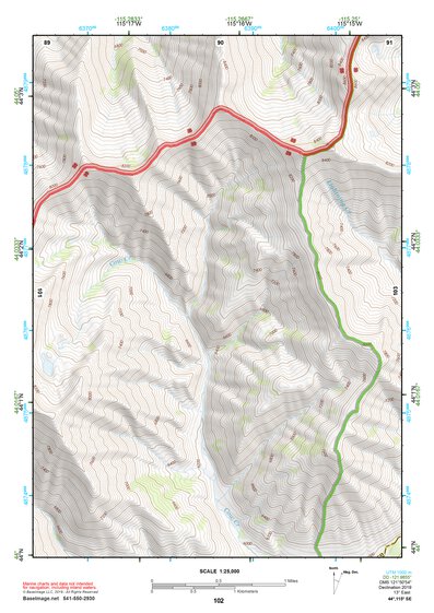 44115SE Page 102 Deadwood River Topo Preview 1