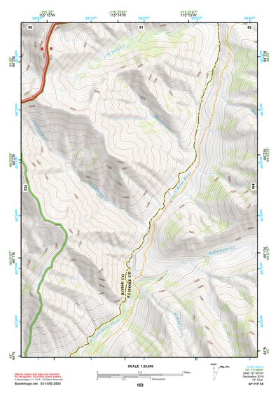 44115SE Page 103 Deadwood River Topo Preview 1