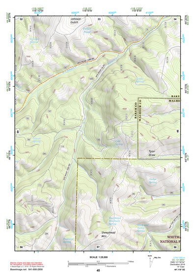 44118SE Page 45 John Day Topo Preview 1
