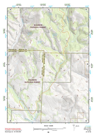 44118SE Page 55 John Day Topo Preview 1