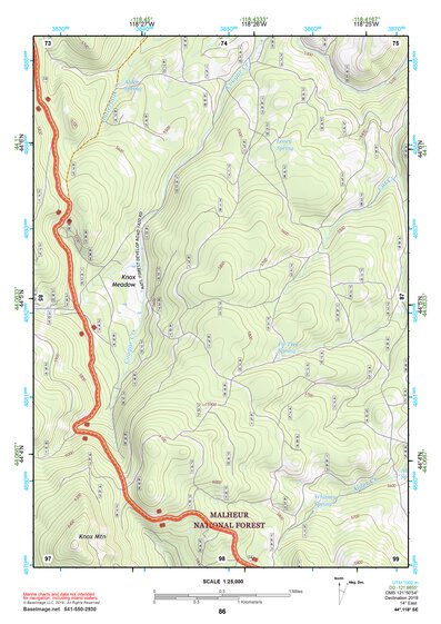 44118SE Page 86 John Day Topo Preview 1