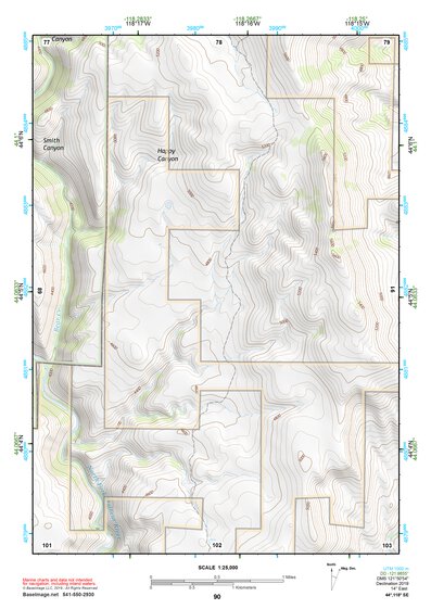 44118SE Page 90 John Day Topo Preview 1