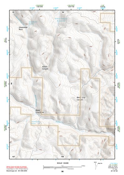 44118SE Page 96 John Day Topo Preview 1