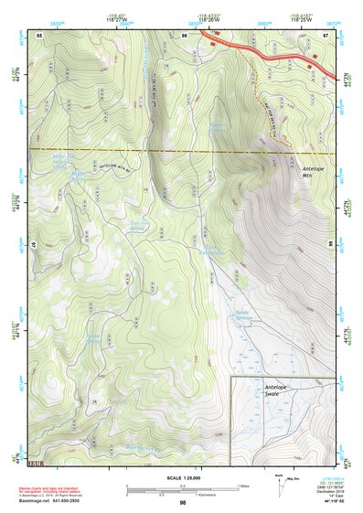 44118SE Page 98 John Day Topo Preview 1