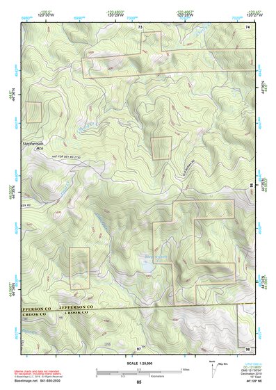 44120NE Page 85 Stephenson Mountain Topo Preview 1