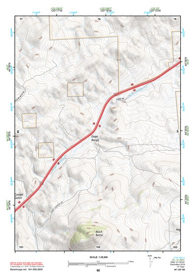 44120NE Page 90 Stephenson Mountain Topo Preview 1