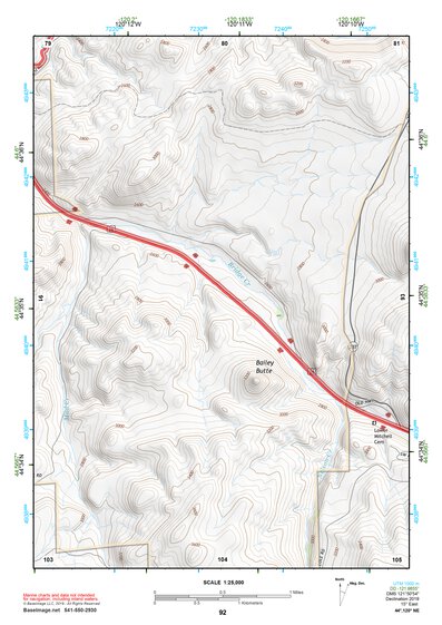 44120NE Page 92 Stephenson Mountain Topo Preview 1