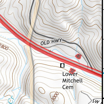 44120NE Page 92 Stephenson Mountain Topo Preview 3