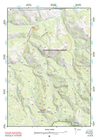 44120NE Page 98 Stephenson Mountain Topo Preview 1