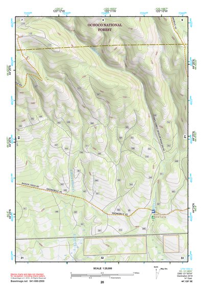 44120SE Page 20 Prineville Topo Preview 1