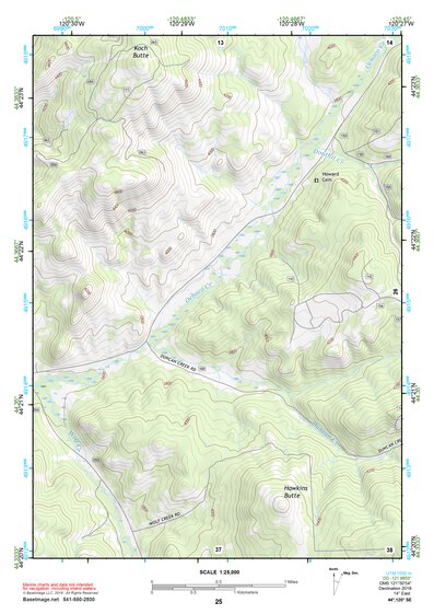44120SE Page 25 Prineville Topo Preview 1