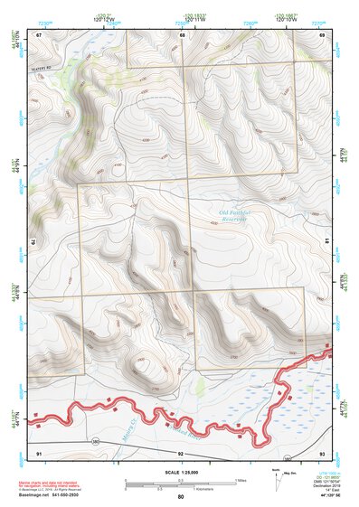 44120SE Page 80 Prineville Topo Preview 1