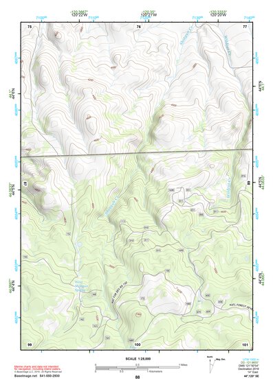 44120SE Page 88 Prineville Topo Preview 1