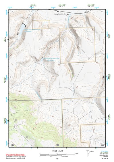 44120SE Page 92 Prineville Topo Preview 1
