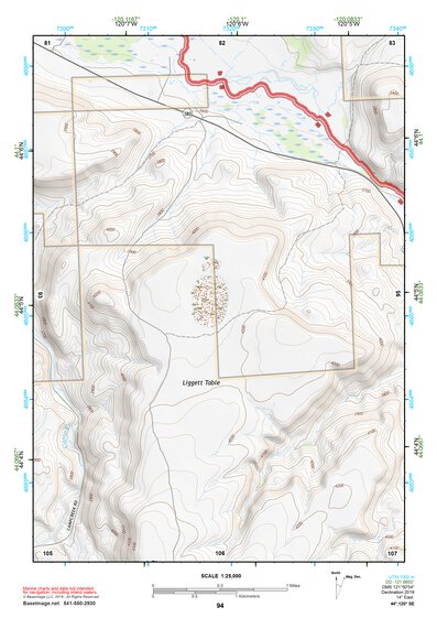 44120SE Page 94 Prineville Topo Preview 1