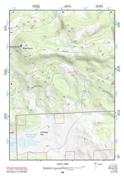 44120SE Page 100 Prineville Topo Preview 1