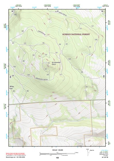 44120SE Page 103 Prineville Topo Preview 1