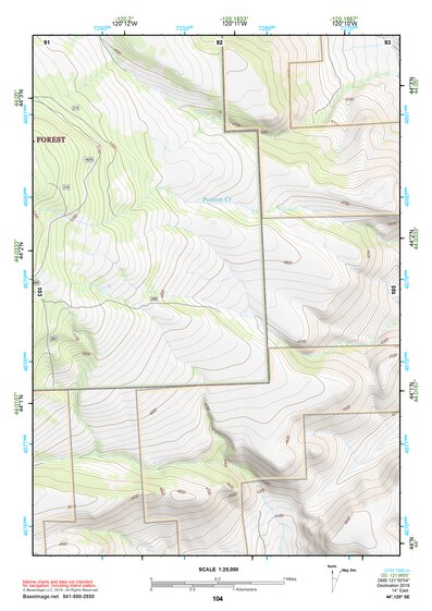 44120SE Page 104 Prineville Topo Preview 1