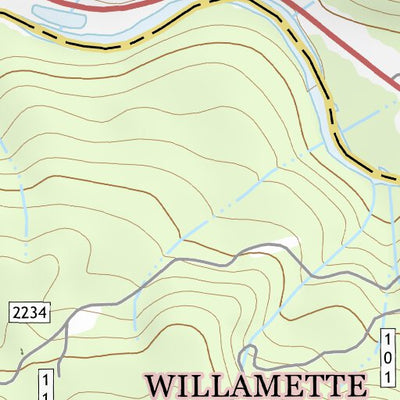 44122NE Page 71 North Santiam River Topo Preview 2
