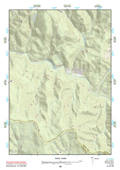44122SW Page 60 Mc Kenzie River Topo Preview 1
