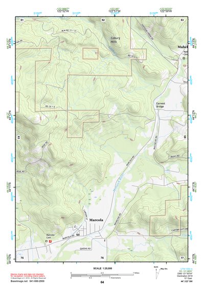 44122SW Page 64 Mc Kenzie River Topo Preview 1