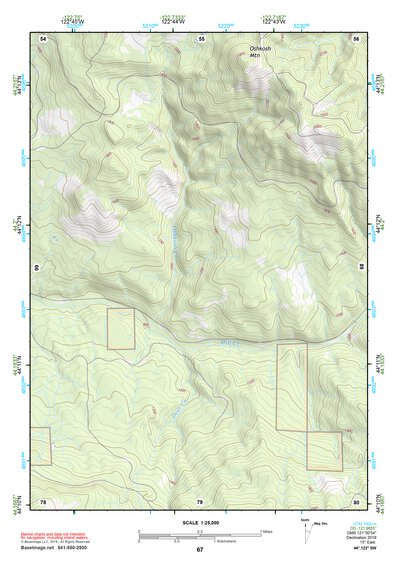 44122SW Page 67 Mc Kenzie River Topo Preview 1