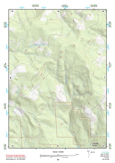 44122SW Page 70 Mc Kenzie River Topo Preview 1