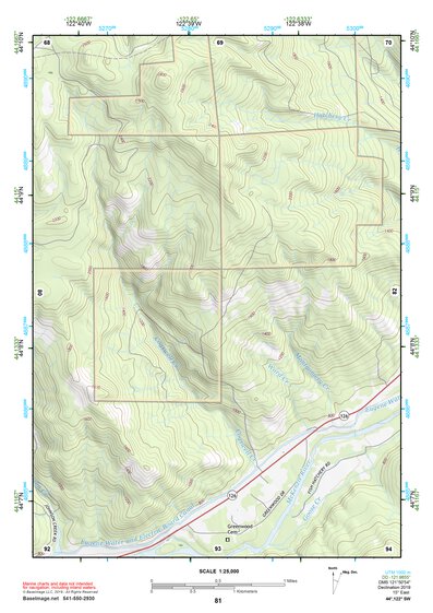 44122SW Page 81 Mc Kenzie River Topo Preview 1