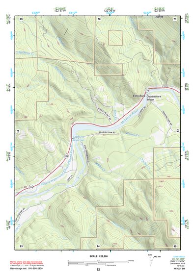 44122SW Page 82 Mc Kenzie River Topo Preview 1