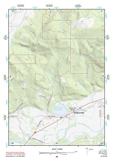 44122SW Page 89 Mc Kenzie River Topo Preview 1