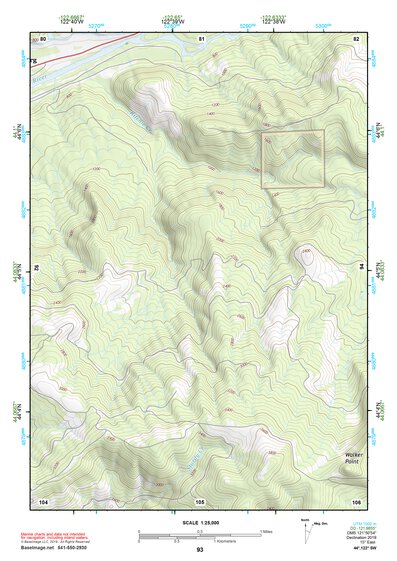 44122SW Page 93 Mc Kenzie River Topo Preview 1