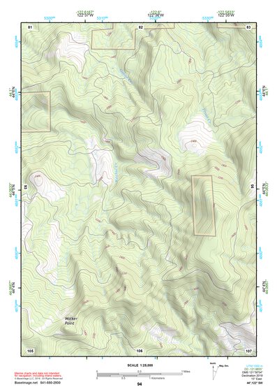 44122SW Page 94 Mc Kenzie River Topo Preview 1