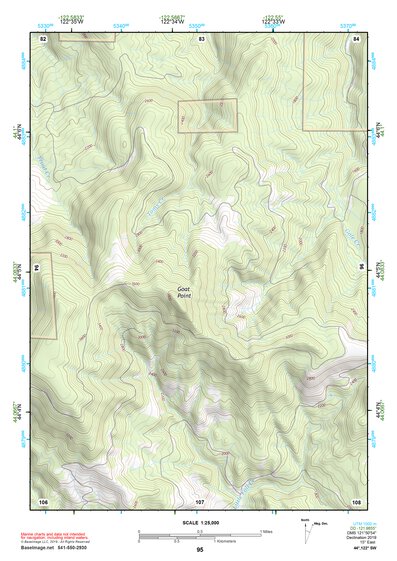 44122SW Page 95 Mc Kenzie River Topo Preview 1
