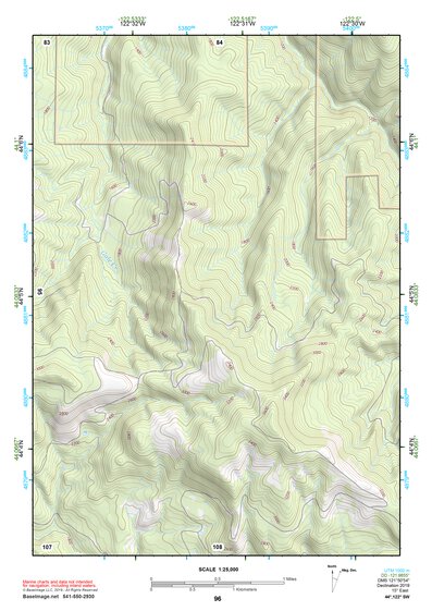 44122SW Page 96 Mc Kenzie River Topo Preview 1