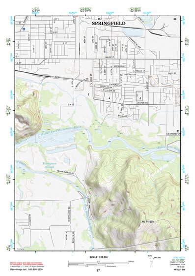 44122SW Page 97 Mc Kenzie River Topo Preview 1