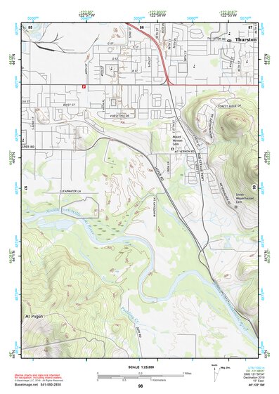 44122SW Page 98 Mc Kenzie River Topo Preview 1