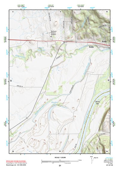 44123NE Page 21 Corvallis Topo Preview 1