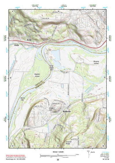 44123NE Page 22 Corvallis Topo Preview 1